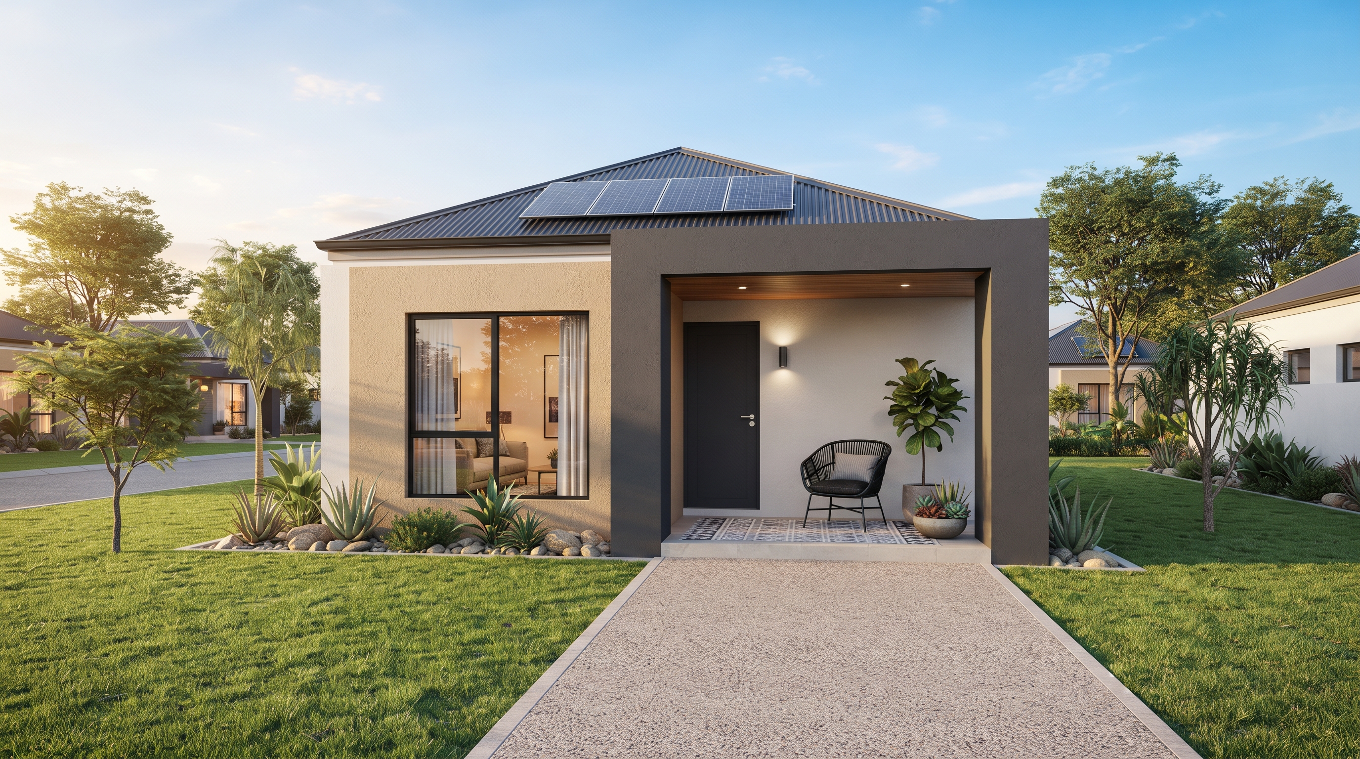 Exterior view of the Haven One one-bedroom home