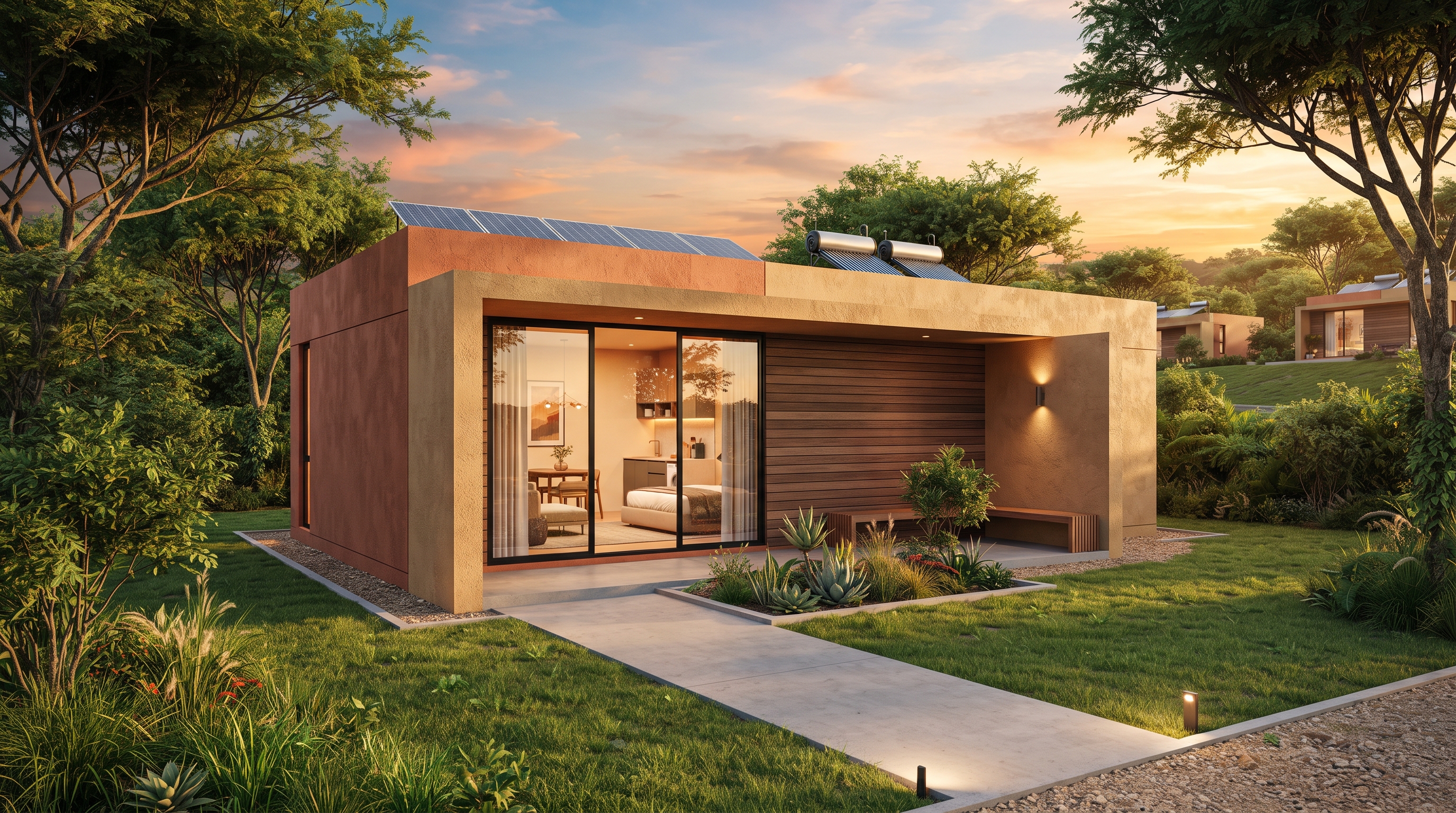 Exterior view of the Haven Solo compact studio home